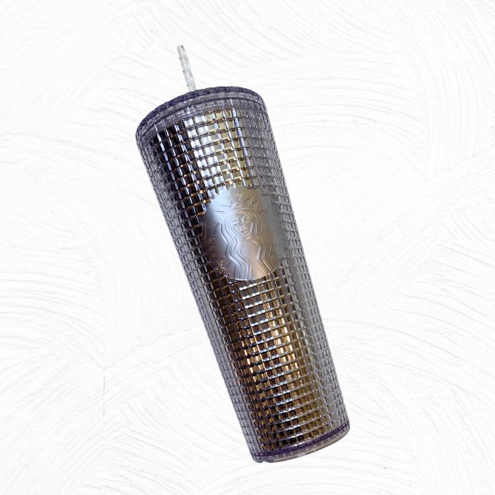 starbucks christmas 2020 Disco Grid silver tumbler